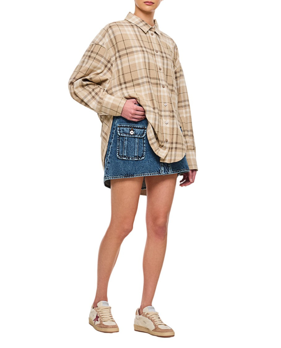 J. W. Anderson Irregular Hemline Mini Skirt With Front Patch Pockets