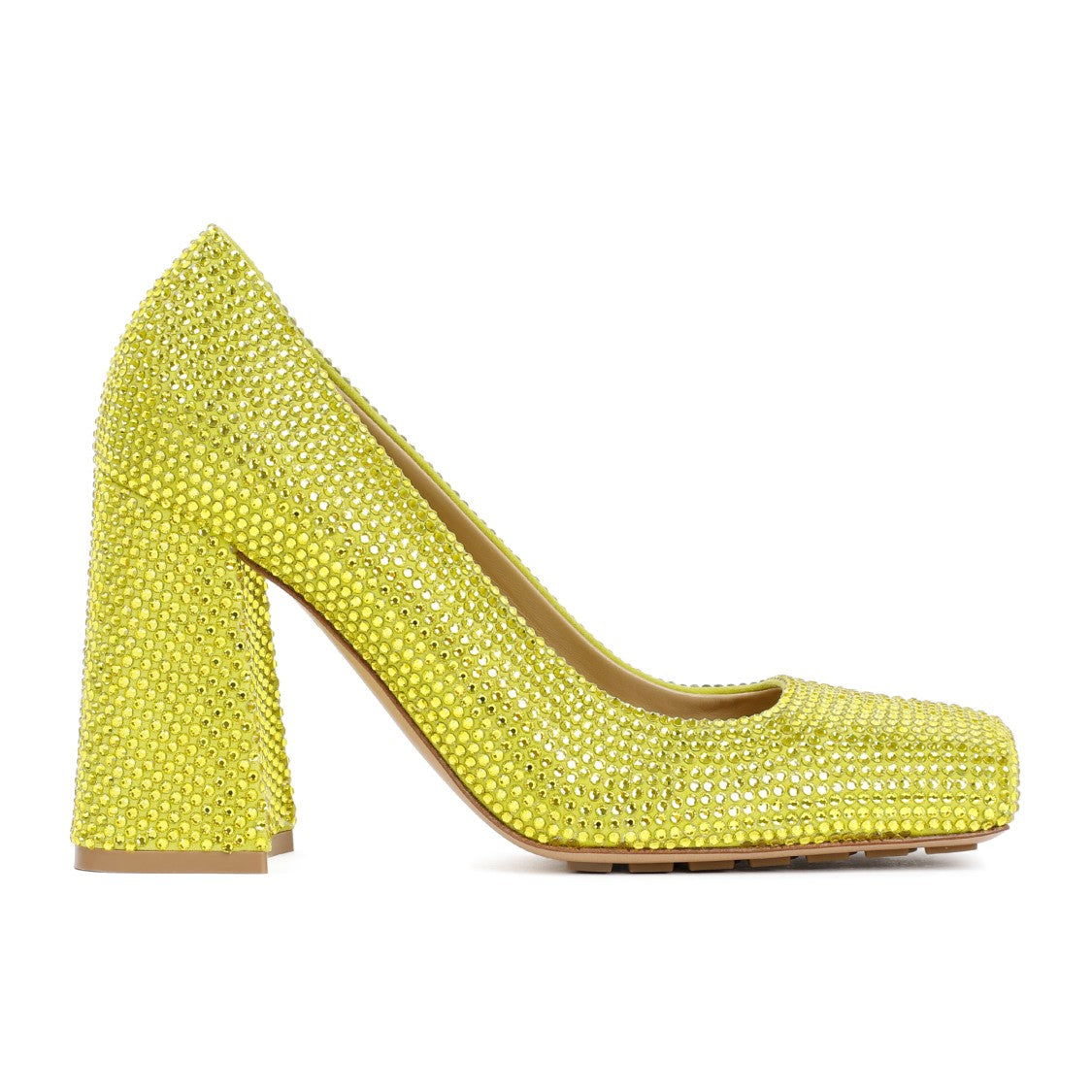 Bottega Veneta Kiwi Green Tower Pumps
