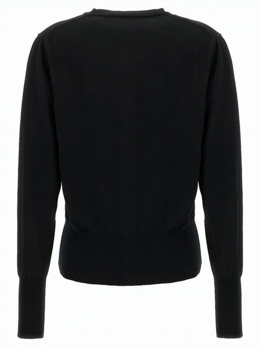 Vivienne Westwood Classic Knit Cardigan With Button-Down Front And Embroidered Emblem