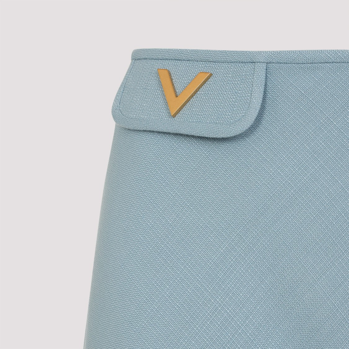 Valentino Blue Viscose Soft Skirt