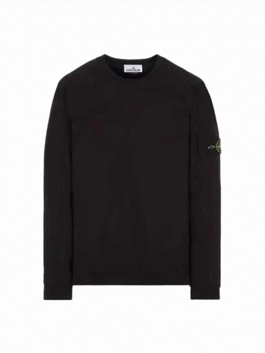 Stone Island Long-Sleeved Black Top