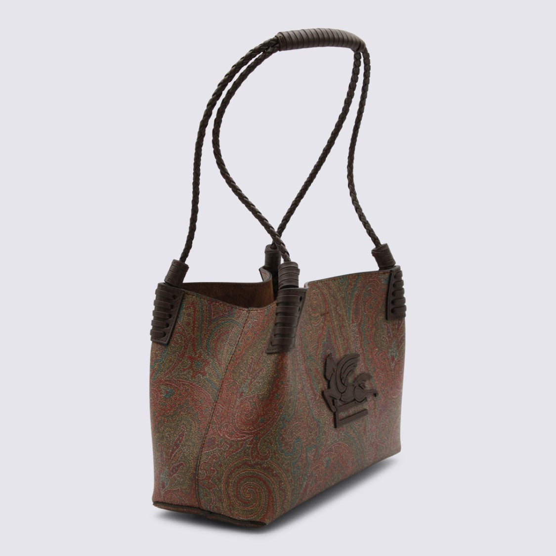 Etro Brown Patterned Tote Bag