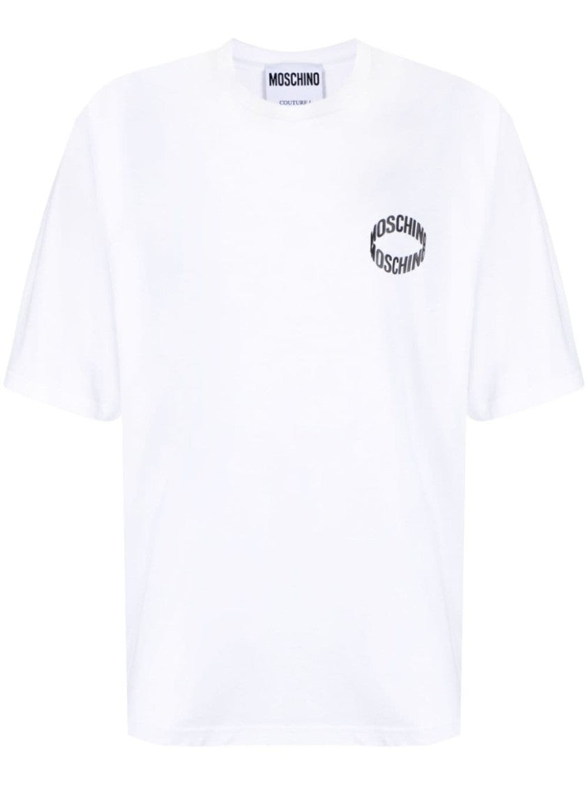 Moschino White Cotton Jersey T-Shirt