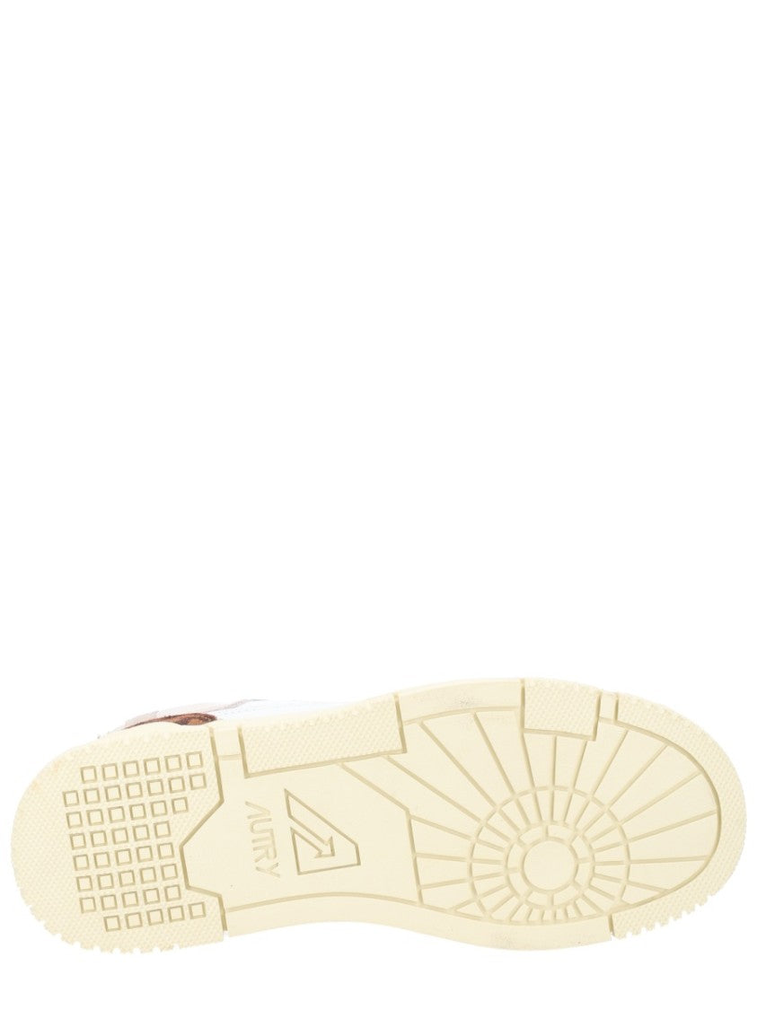 Autry Clc Low Leather Leopard Sneakers