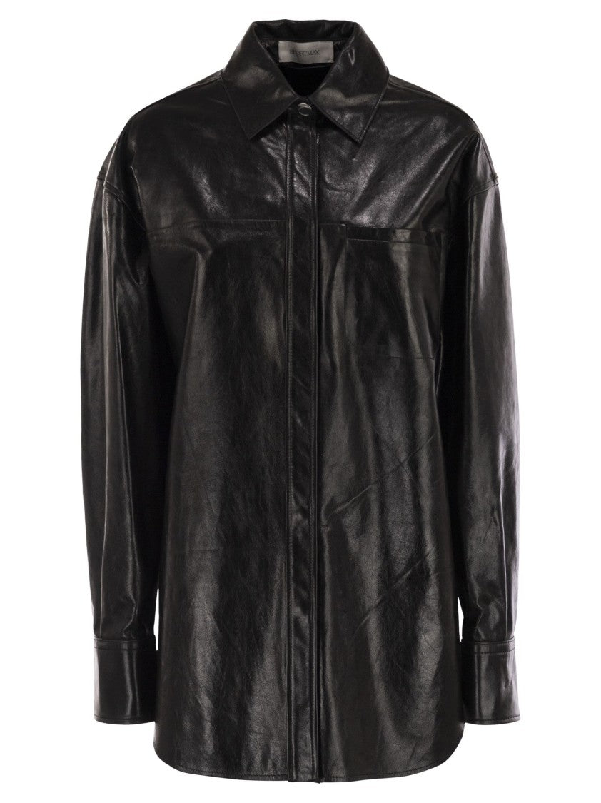 Sportmax Borel - Oversized Nappa Leather Shirt