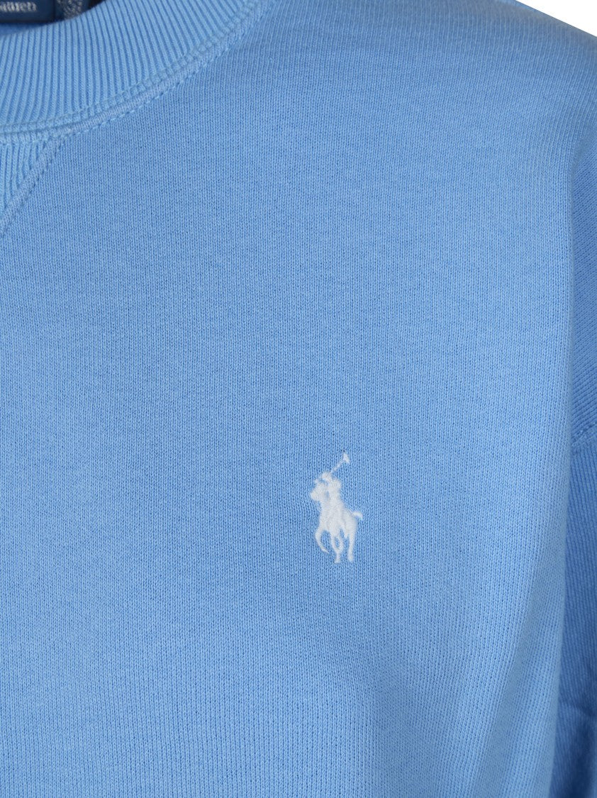 Polo Ralph Lauren Cropped Soft Fabric Crewneck Sweatshirt
