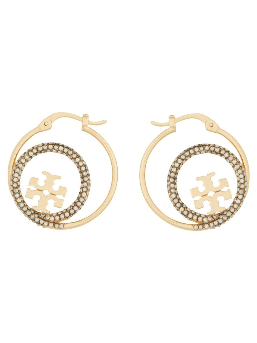 Tory Burch "Miller" Hoop Earrings