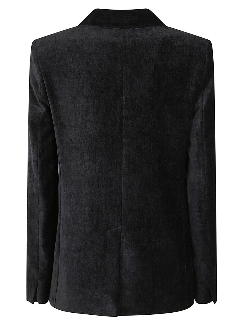 Forte Forte Tailored Jacket With Double-Button Front And Textured Fabric