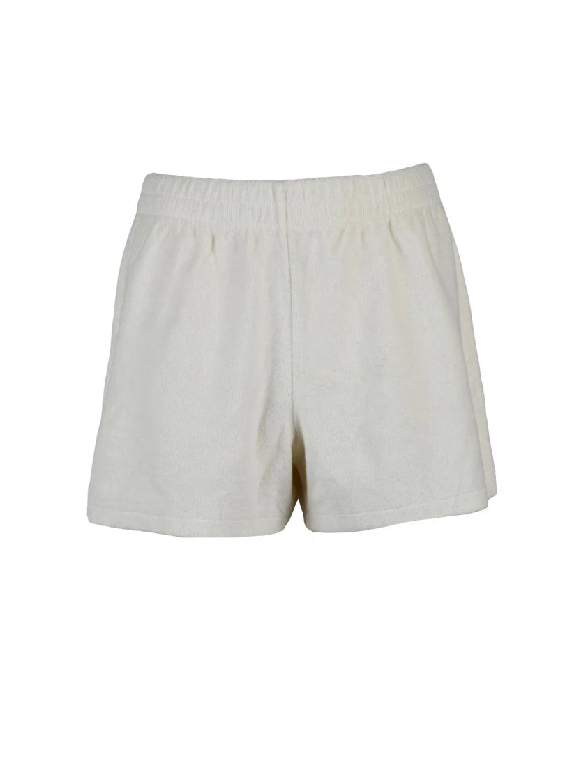 A.P.C. Beige Cotton Elasticated Shorts