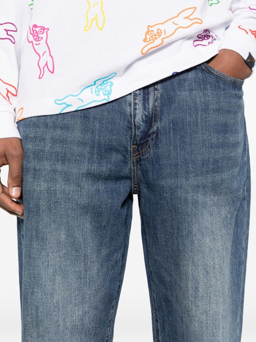 Levi's Straight-Leg Jeans With Medium Blue Wash And Timeless Appeal