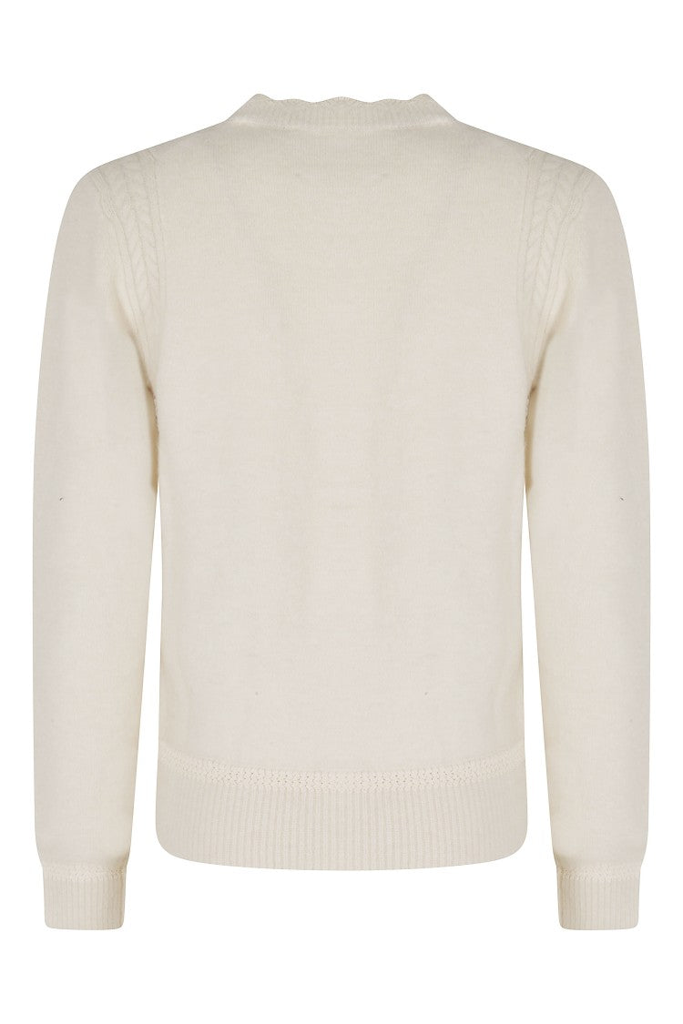 Isabel Marant Étoile Ecru Naia Baby Alpaca-Blend Cardigan