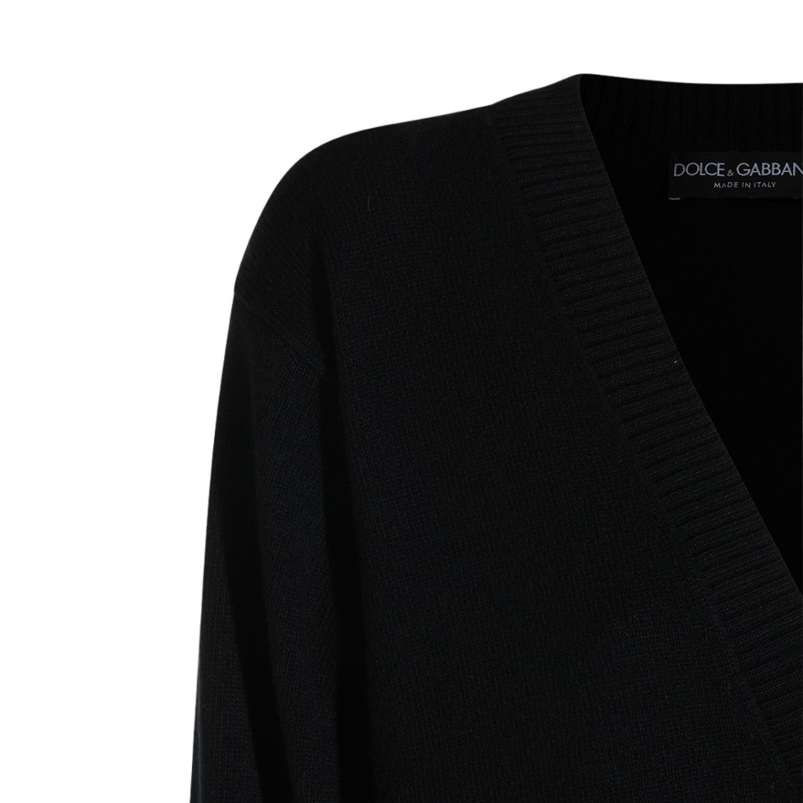 Dolce & Gabbana Cardigan V-Neck Ribbed Sweater