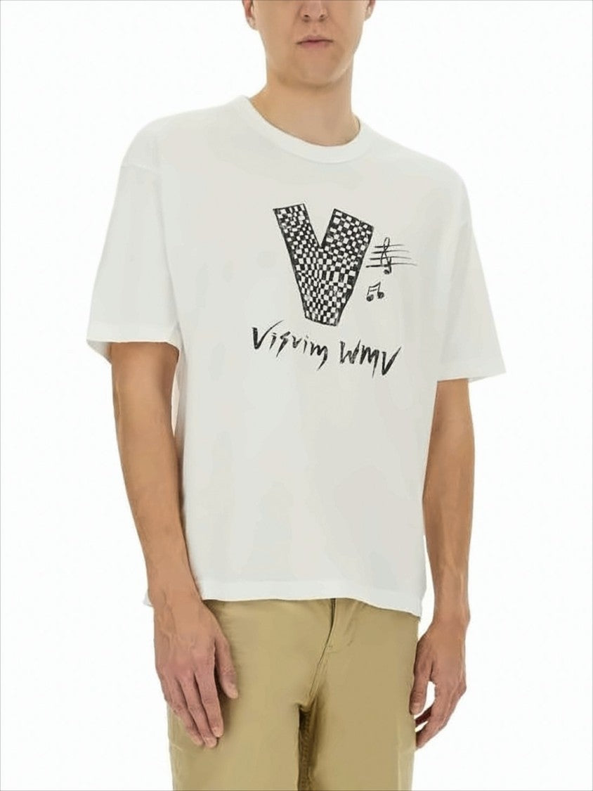 Visvim Graphic Print Cotton Crew Neck T-Shirt
