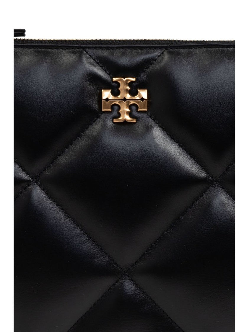 Tory Burch Quilted Black Calfskin Handbag