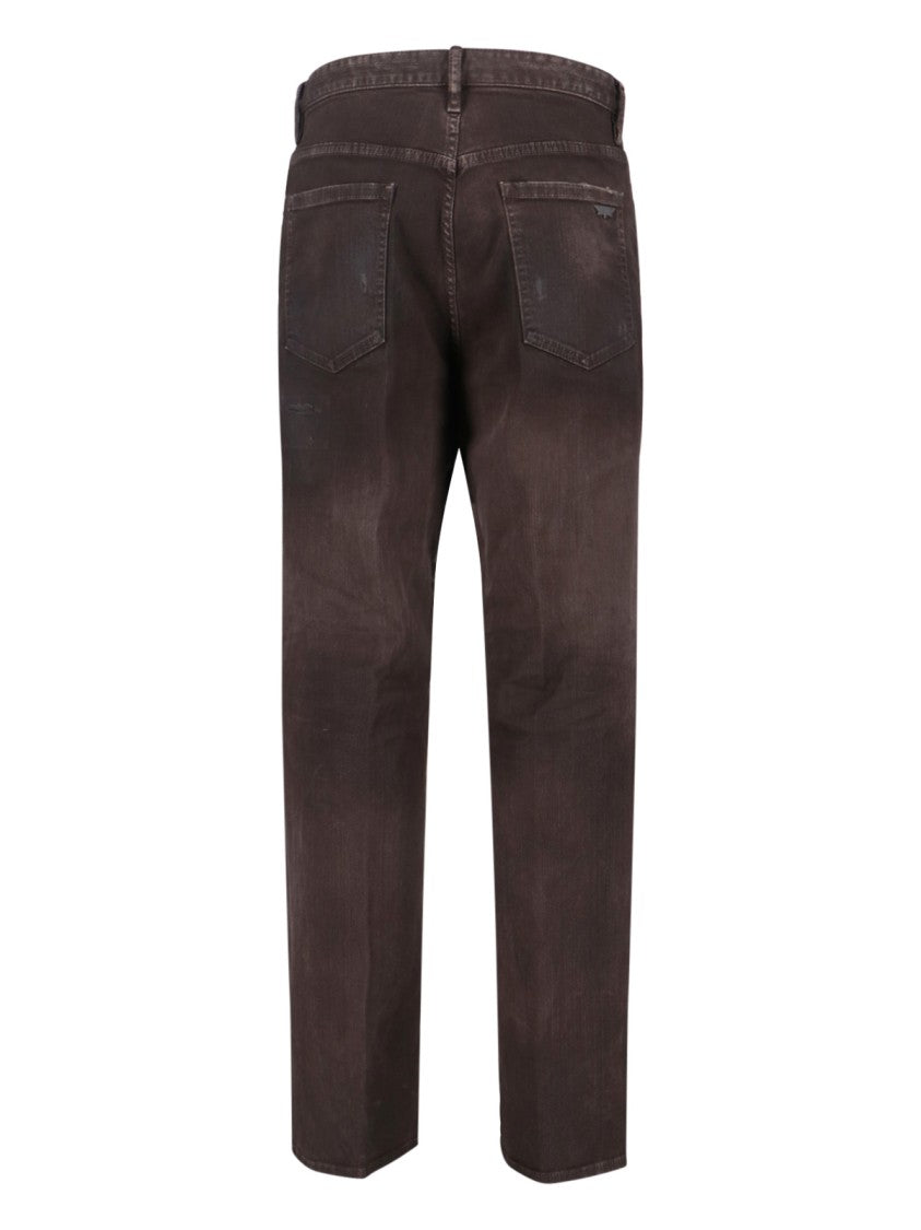 Dsquared2 "Bull Leatherette" Jeans – Brown