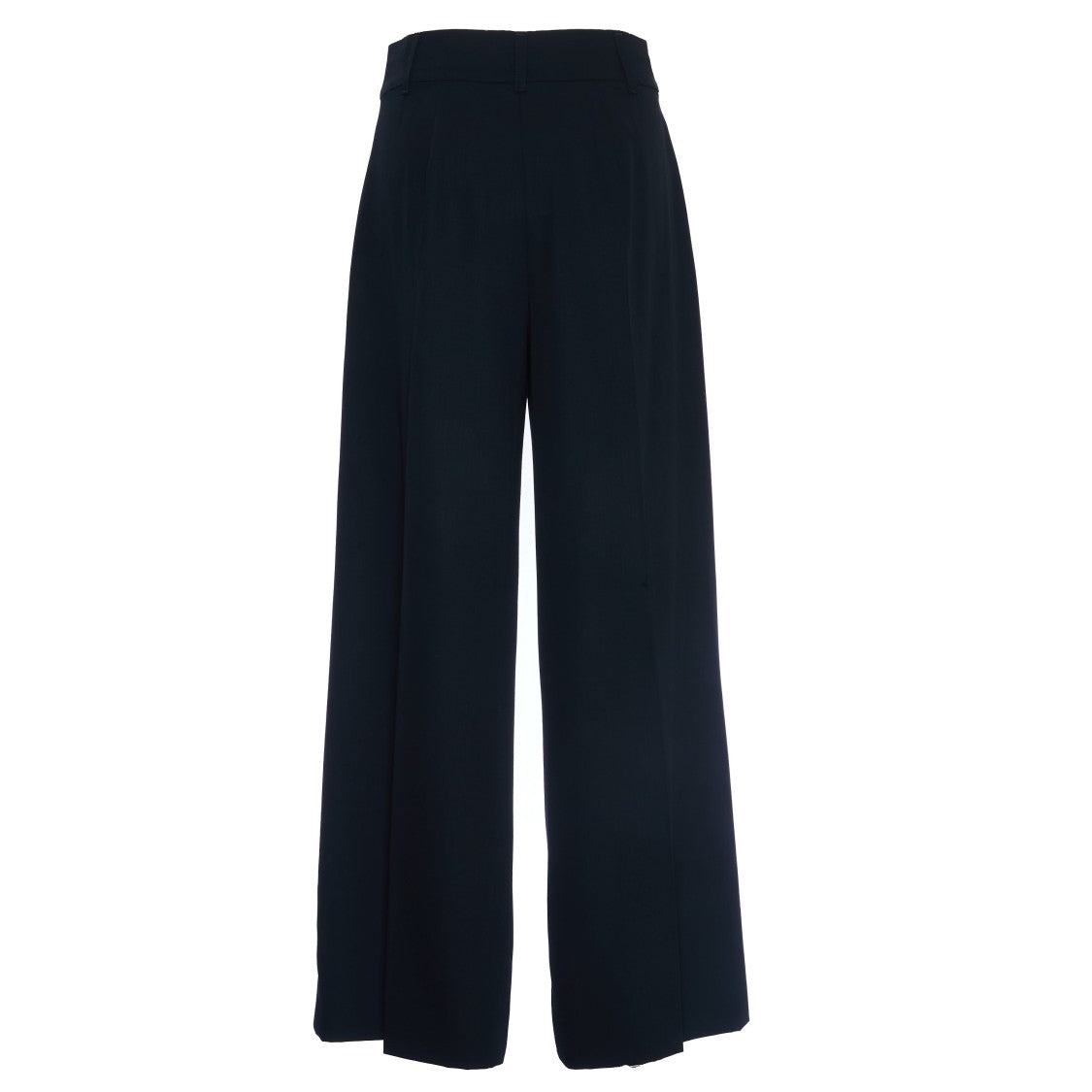 Max Mara High-Waisted Straight Leg Trousers With French Pockets