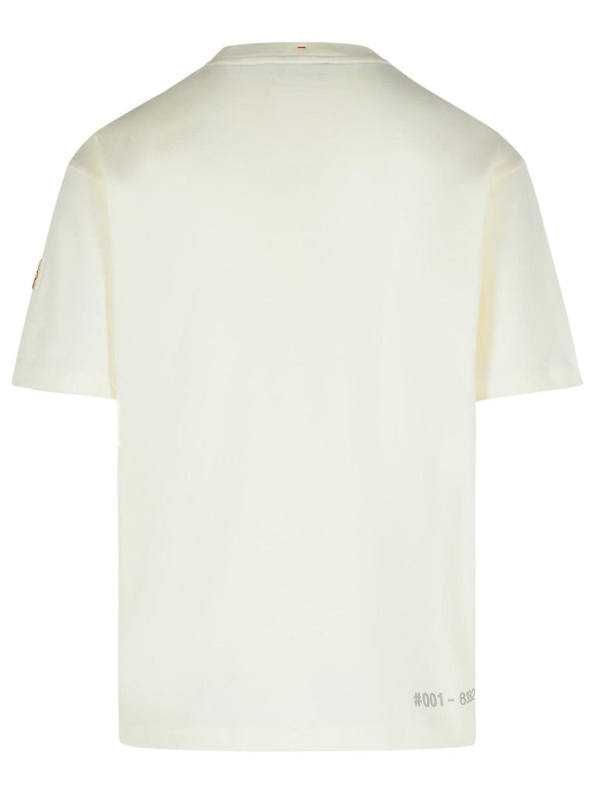 Moncler Grenoble White Cotton T-Shirt