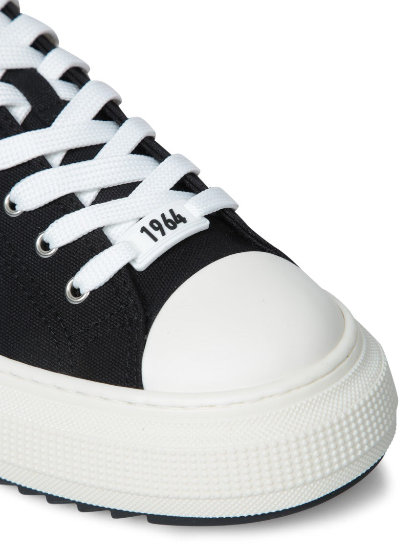 Dsquared2 Black Canvas Sneakers