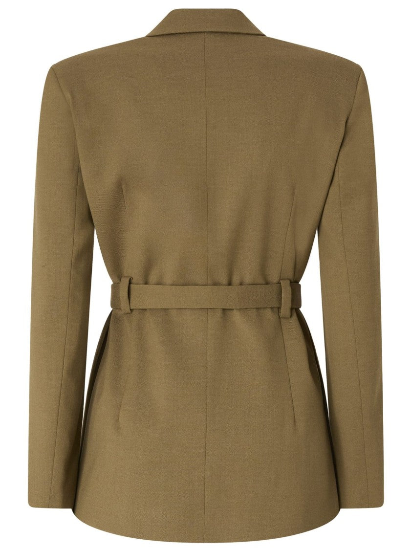 Pinko Tailored Vitiano Blazer With Structured Silhouette And Gold-Tone Buckle