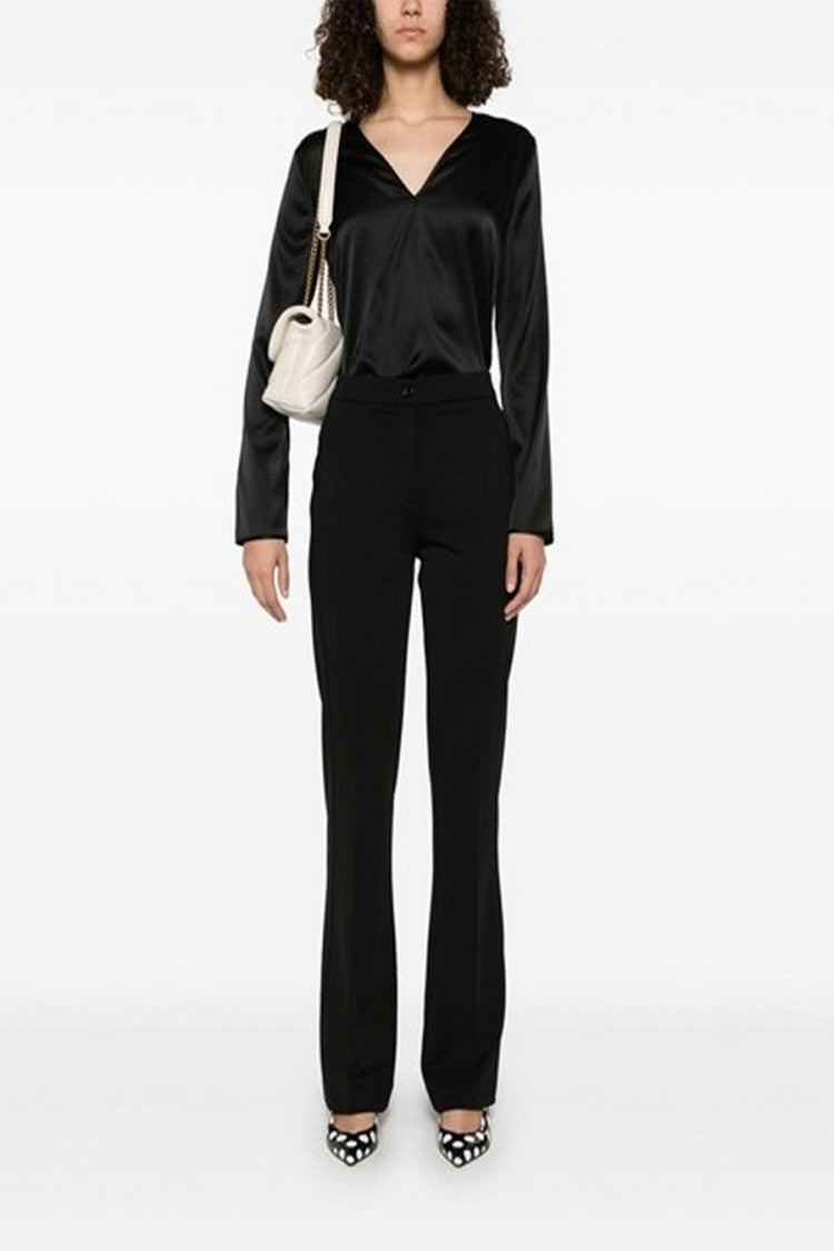 Pinko Silk Blend Shirt With V-Neckline