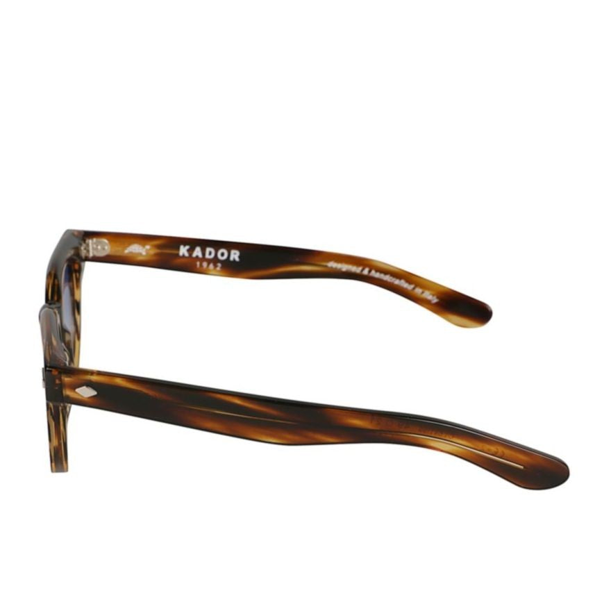 Kador Orbit Tortoiseshell Square Frame Sunglasses With Gradient Blue Lenses