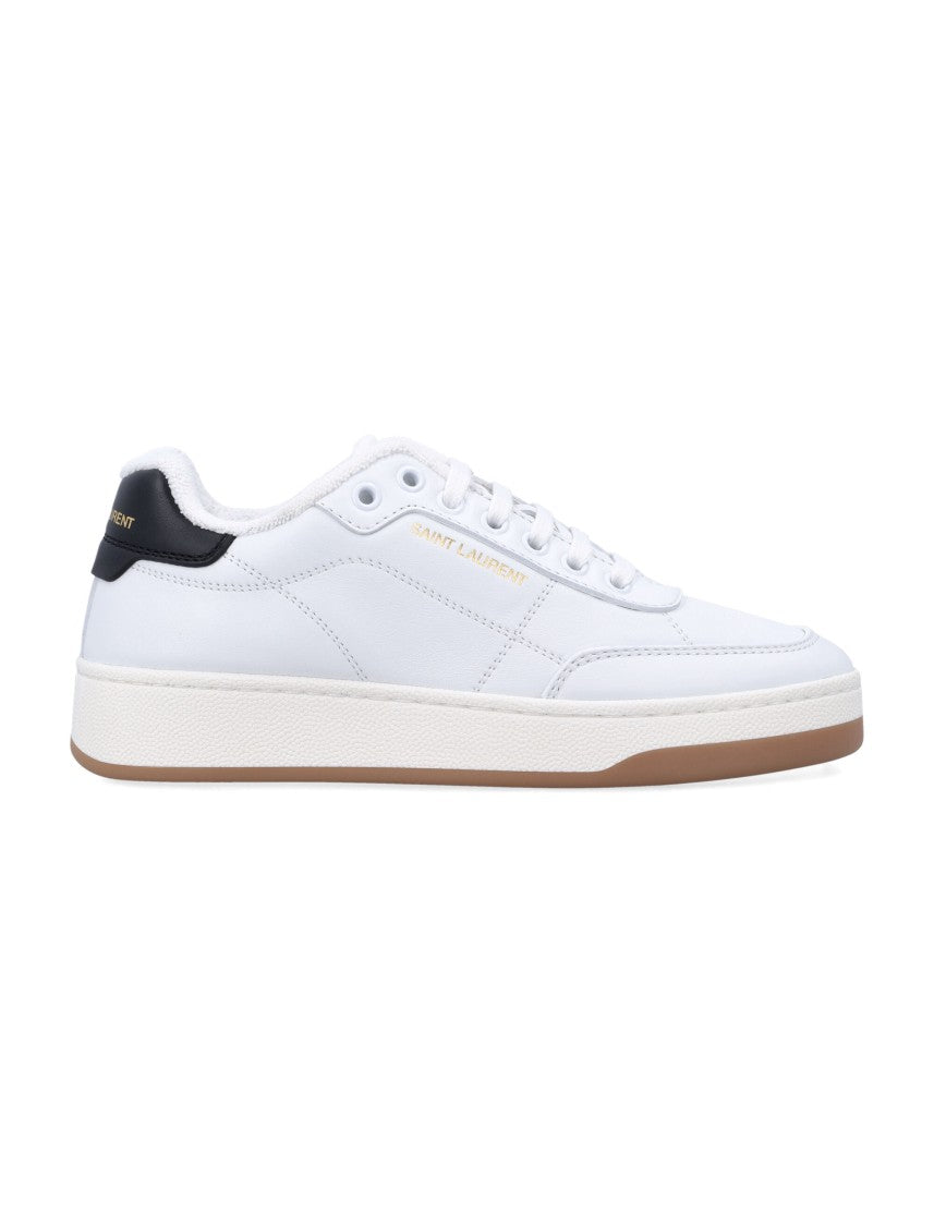 Saint Laurent Saint Laurent Sl/61 Woman's Sneakers In Smooth White Leather