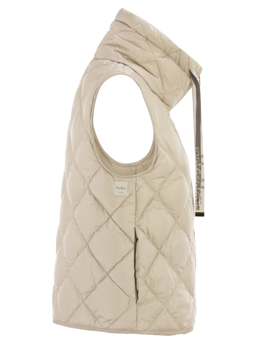 Max Mara Tegic - Drip-Proof Canvas Padded Waistcoat
