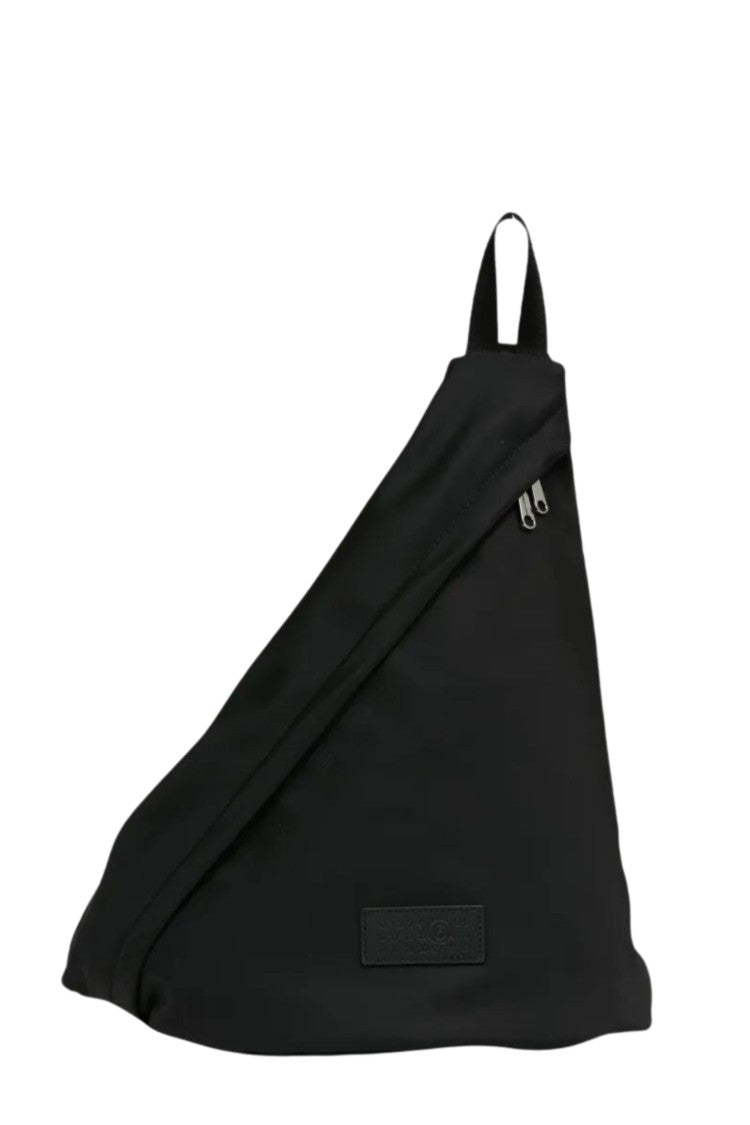 Mm6 By Maison Margiela Black Triangular Nylon Belt Bag
