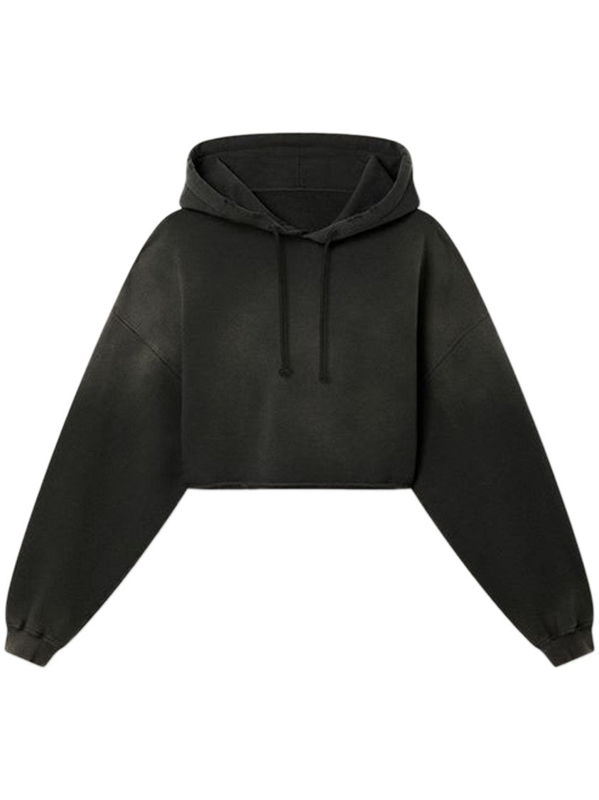 Golden Goose Cropped Hoodie With Voluminous Sleeves