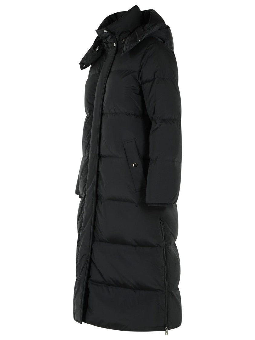 Woolrich John Rich & Bros Black Kelly High-Neck Nylon Down Jacket