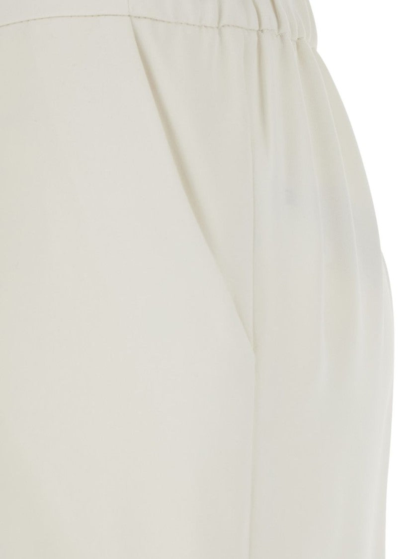 Parosh Wide-Leg Trousers With Elastic Waistband