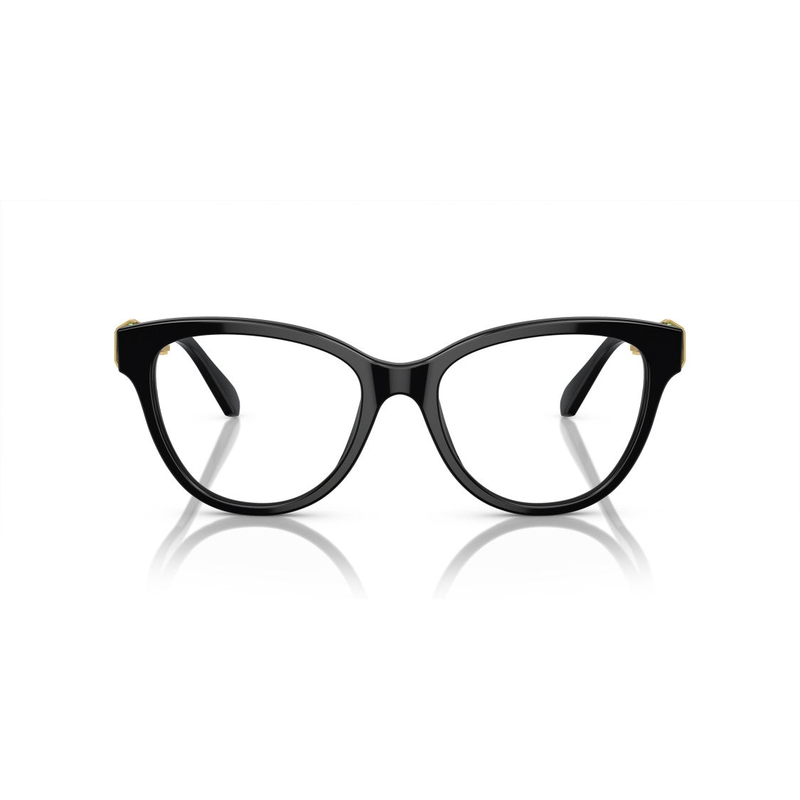 Swarovski Cat-Eye Sunglasses With Green Crystal Accents