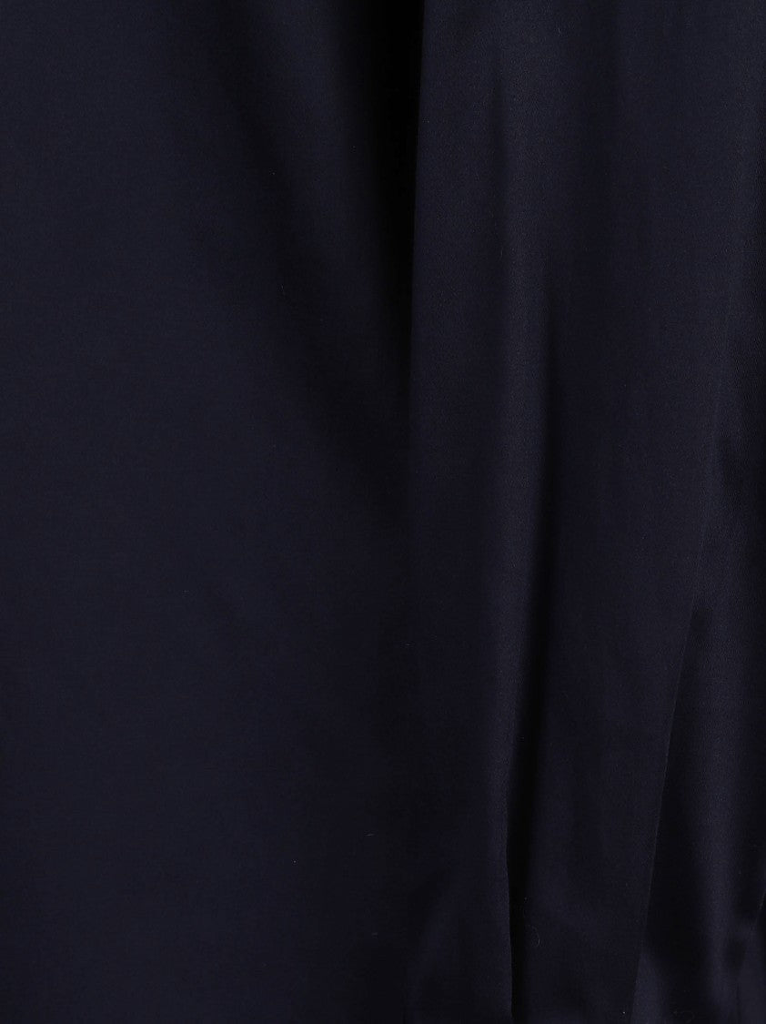 Ermanno Scervino Lace Accent Black Shirt With Classic Collar