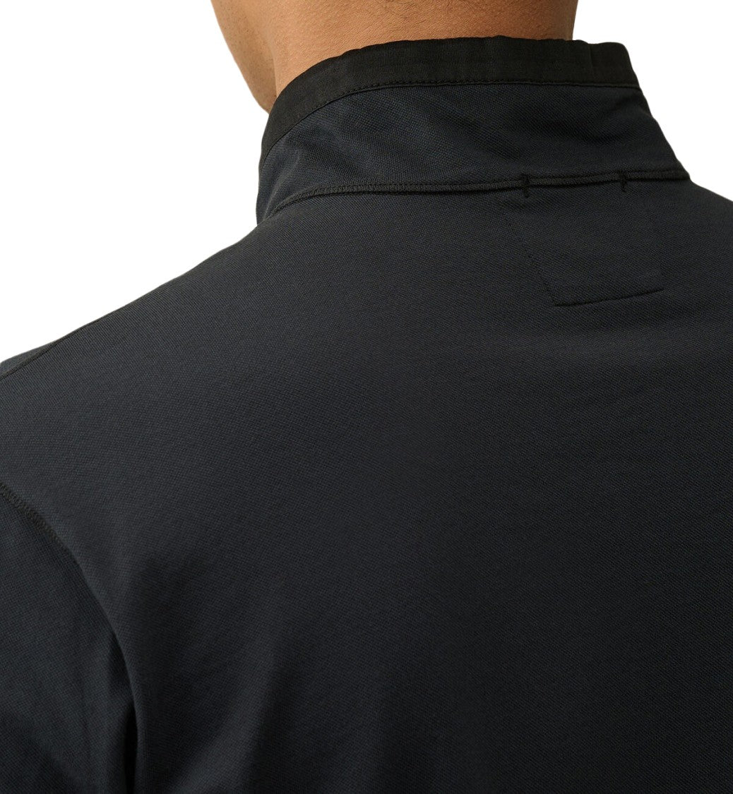 C.P. Company Short-Sleeved High Collar T-Shirt With Zip Closure