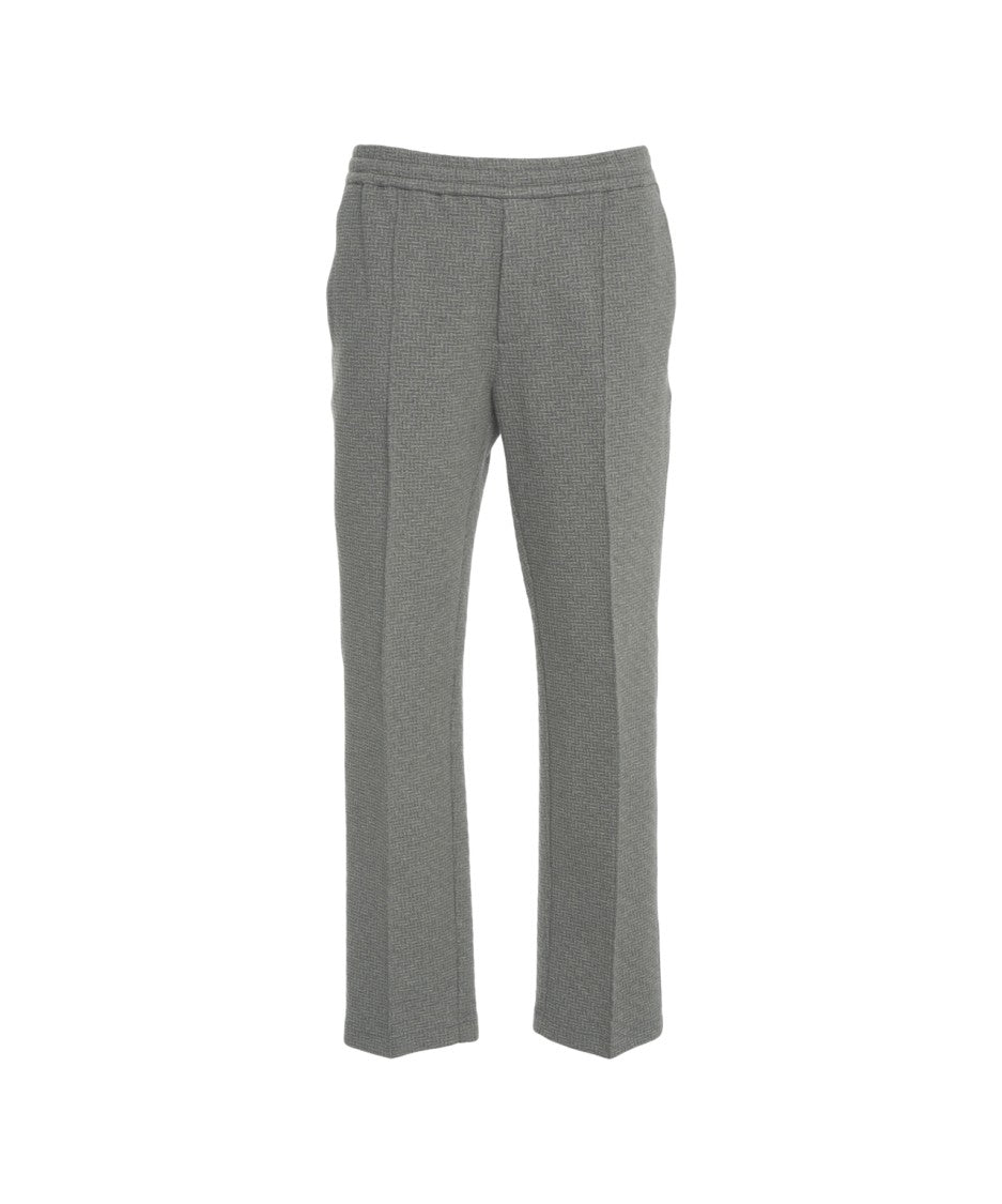 Paolo Pecora Permanent-Crease Casual Trousers With Elastic Waistband