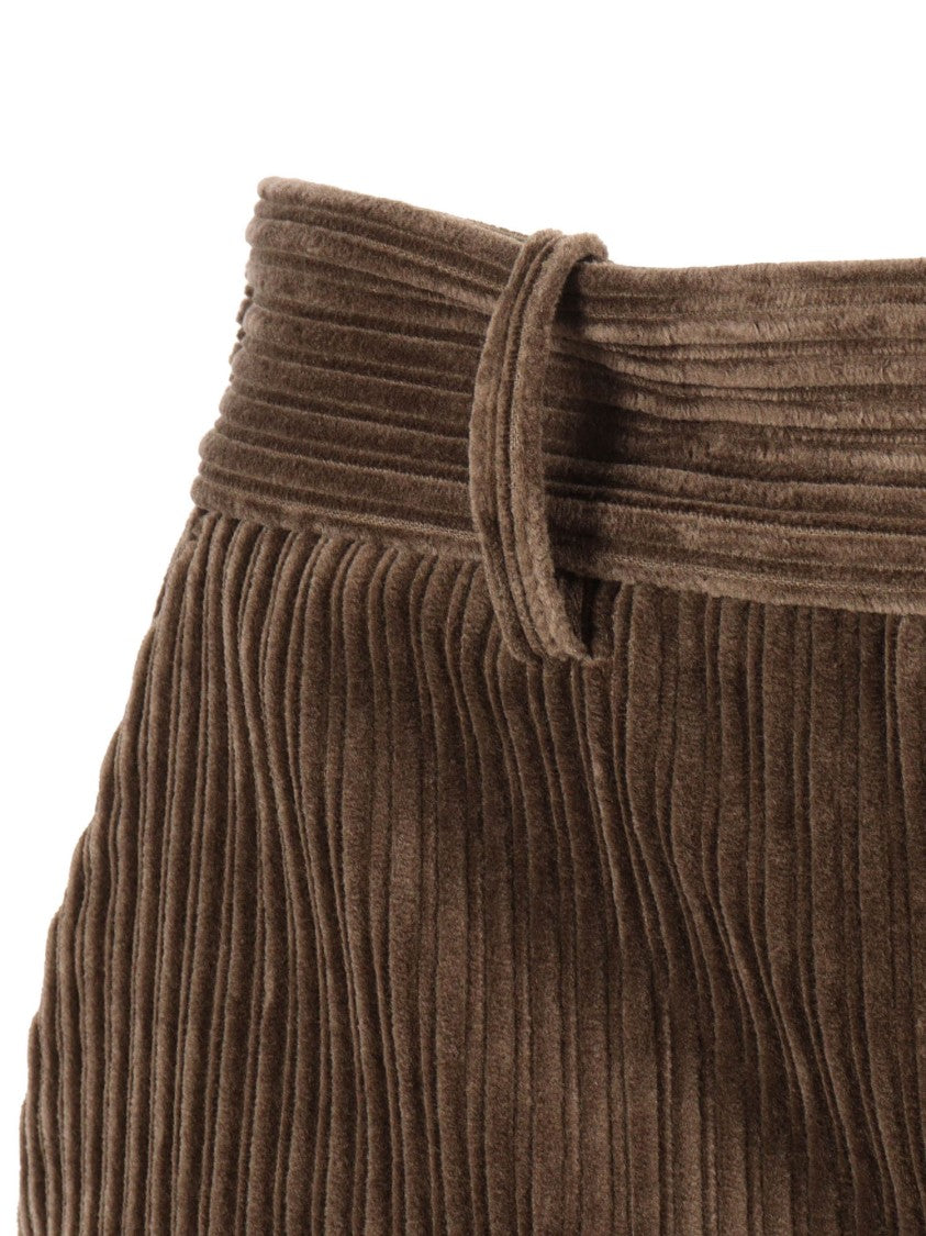 P.A.R.O.S.H. Classic Brown Corduroy Shorts