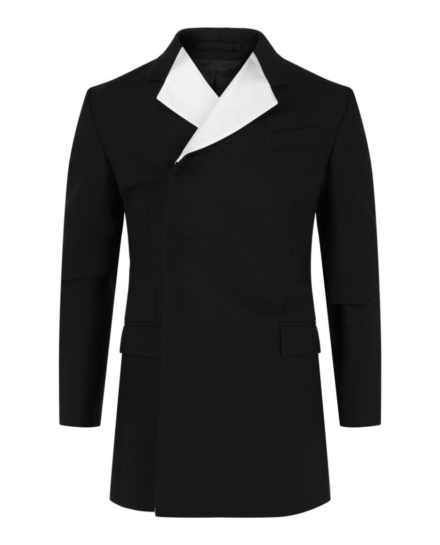 Ferragamo Silk Trimmed Double-Breasted Blazer