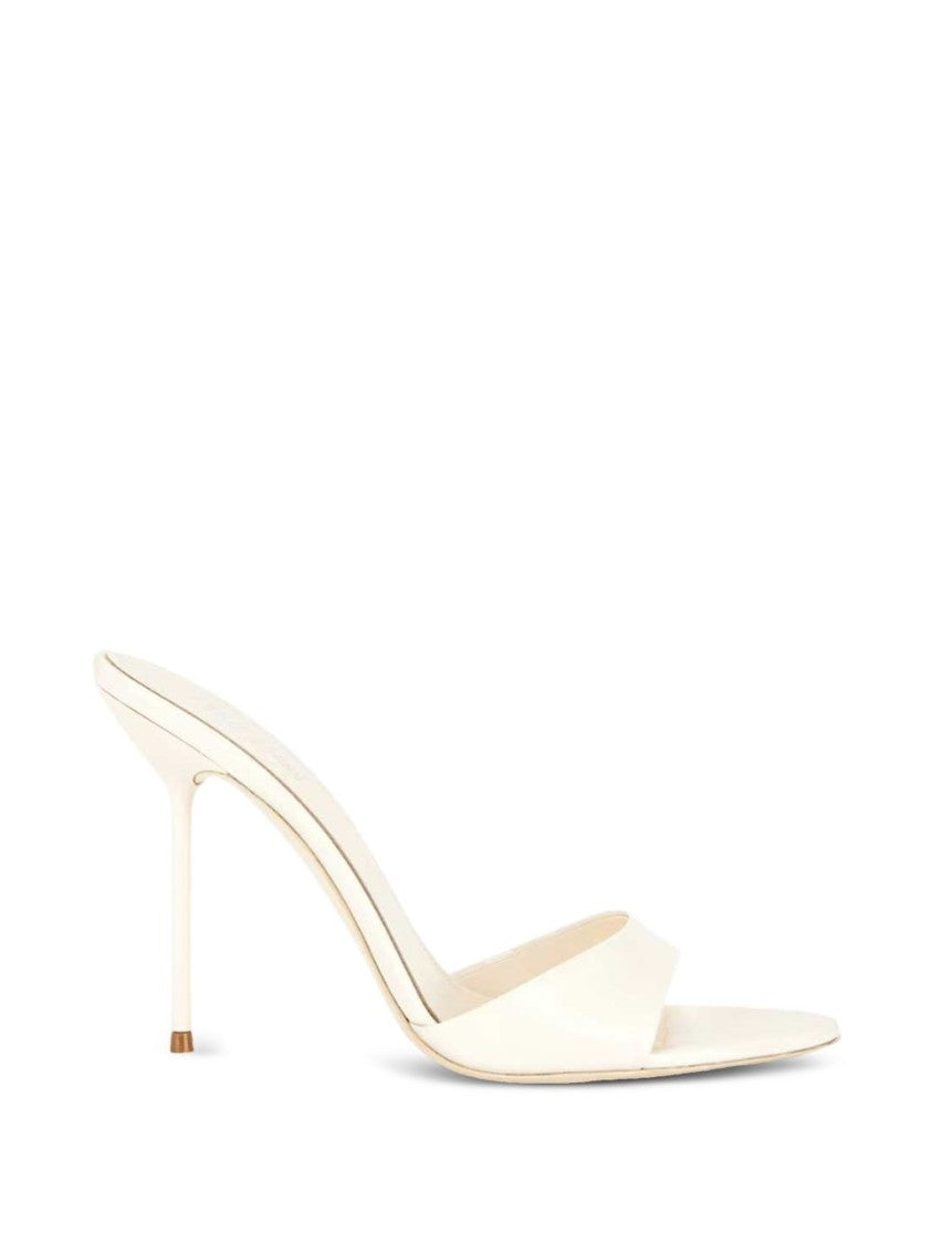 Paris Texas Ivory Silk And Nylon Open Sandals