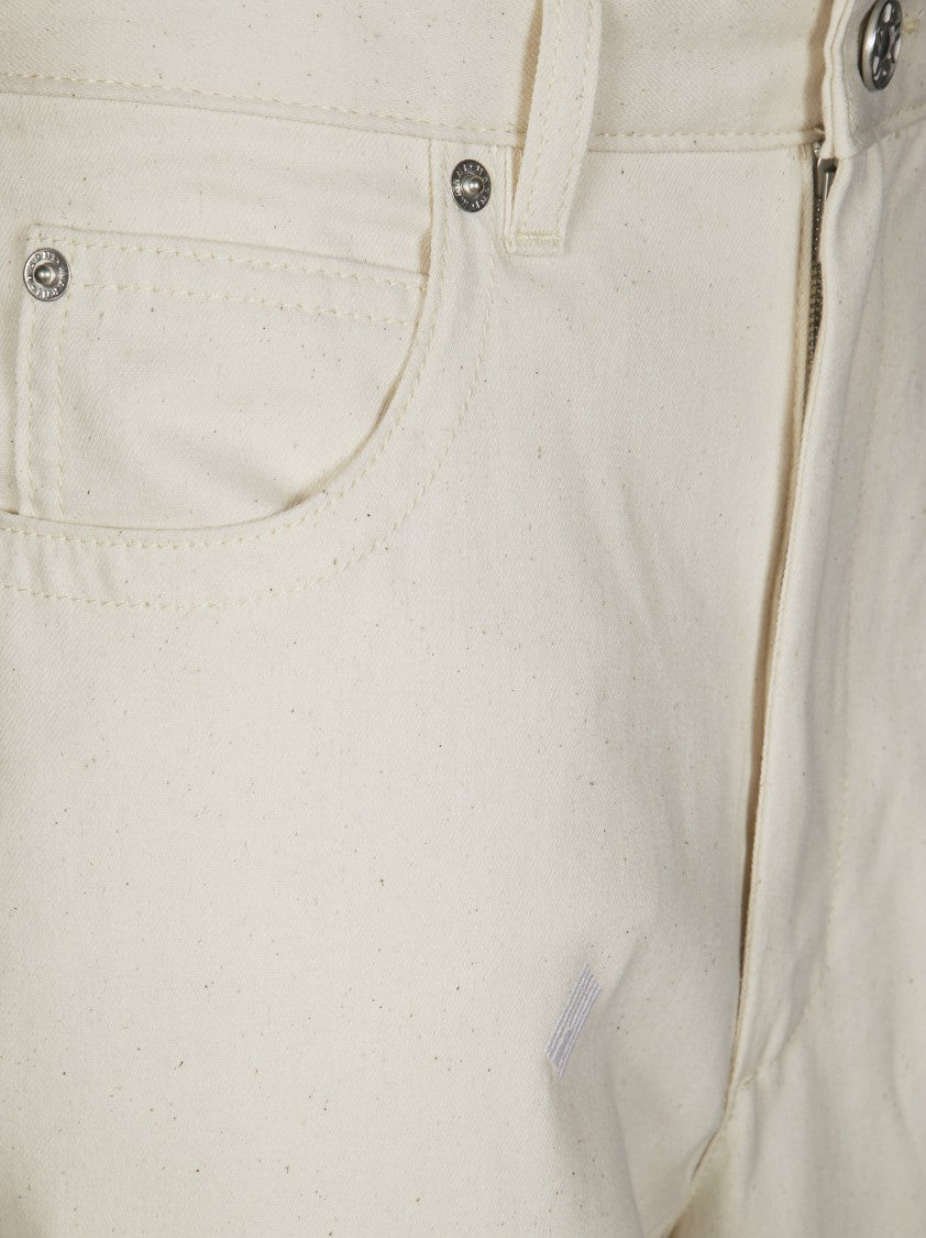 Marni Wide-Leg High-Waisted Pants With Classic Five-Pocket Design