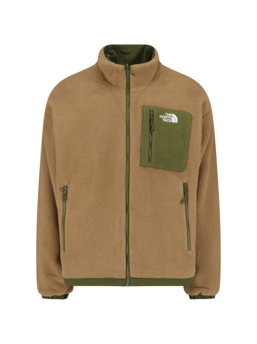 The North Face "Yumiori Rev" Fleece Jacket, In Green Fabric