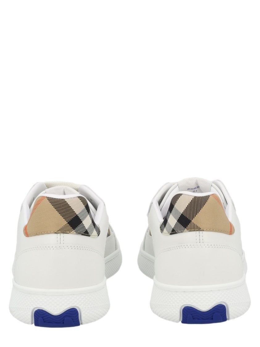 Burberry Terrace Calf Leather Polyamide Low-Top Sneakers
