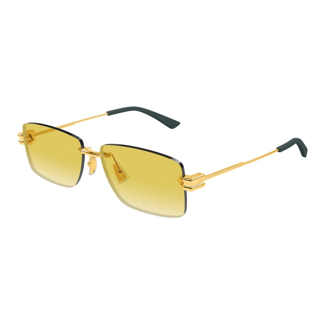 Bottega Veneta Bv1126s Rimless Rectangular Sunglasses
