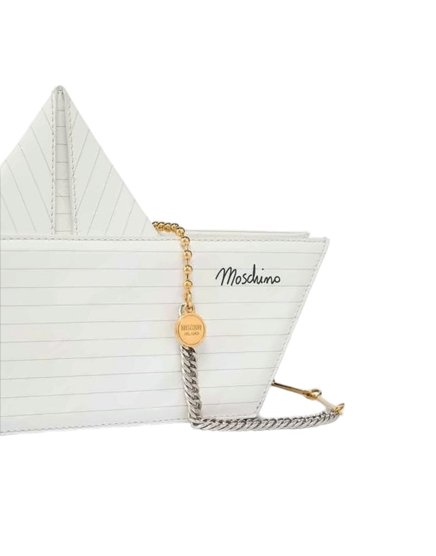 Moschino Origami-Inspired Goat Leather Shoulder Bag