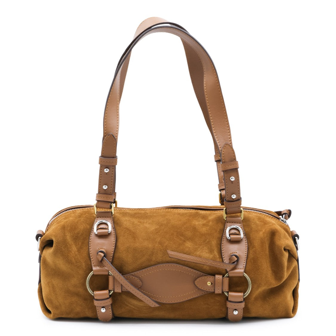 Isabel Marant Suede And Leather Elongated Shoulder Bag