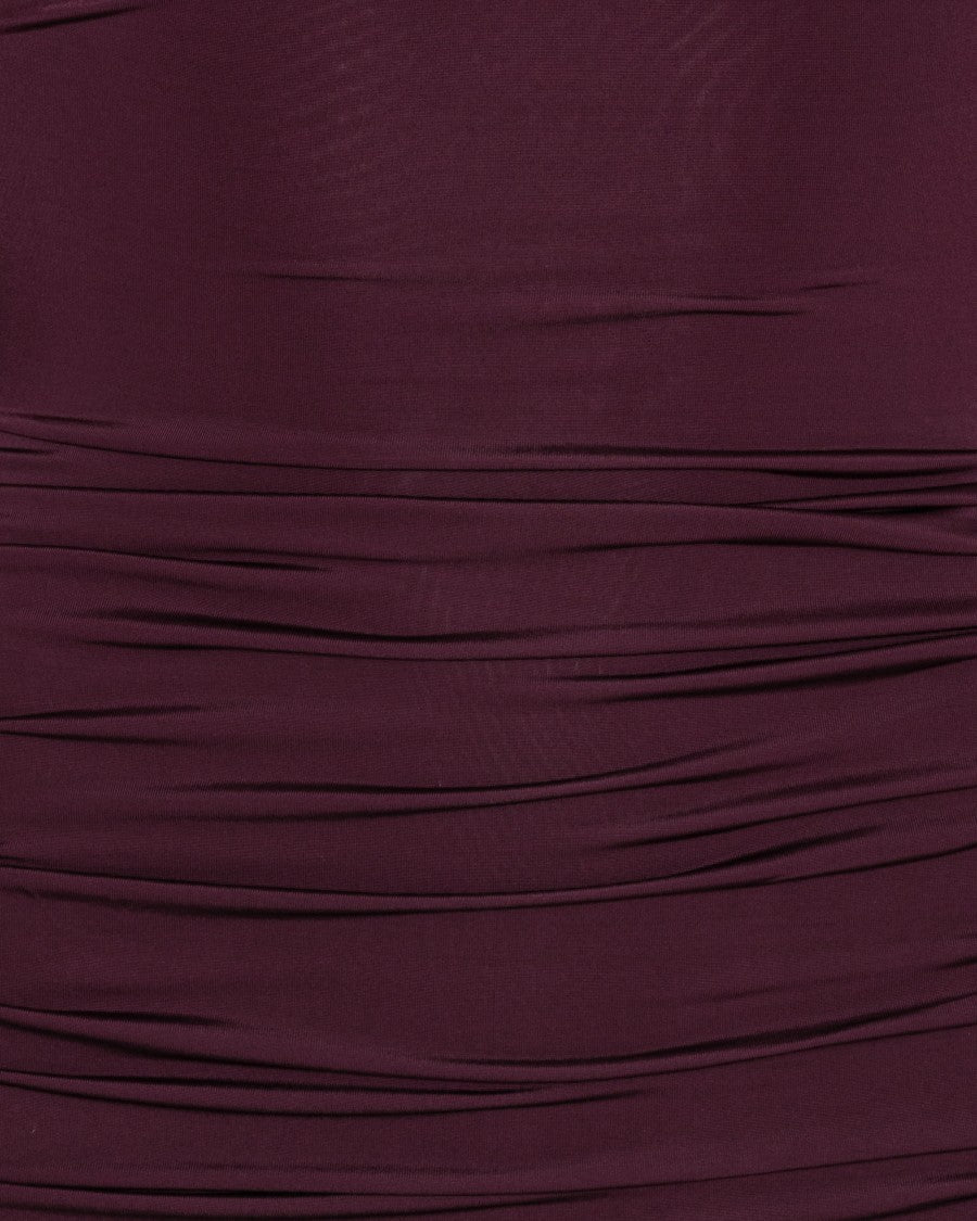 Rotate Winetasting Drapey Viscose Mini Dress