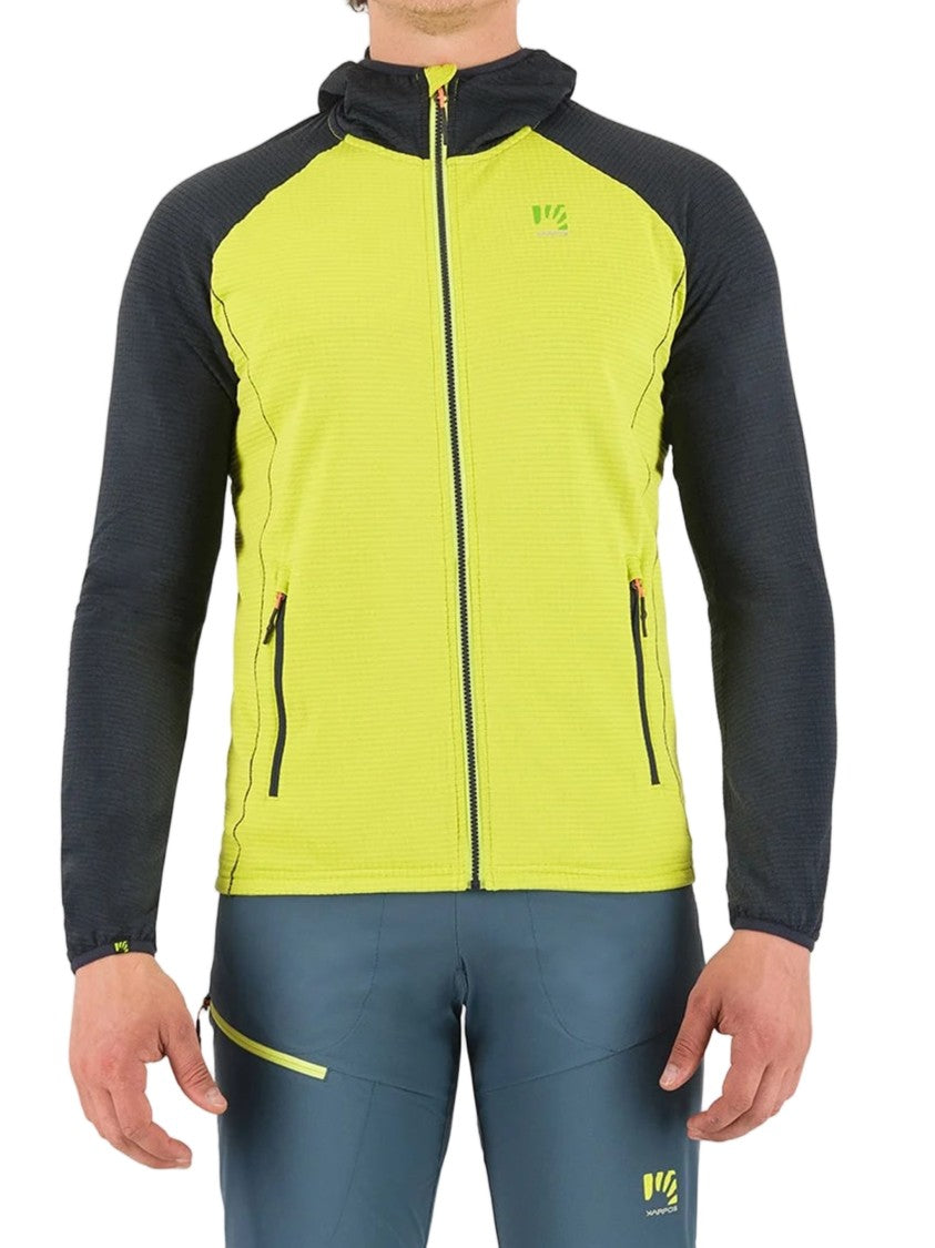 Karpos Yellow Ambrizzola Slim Full Zip Hoodie