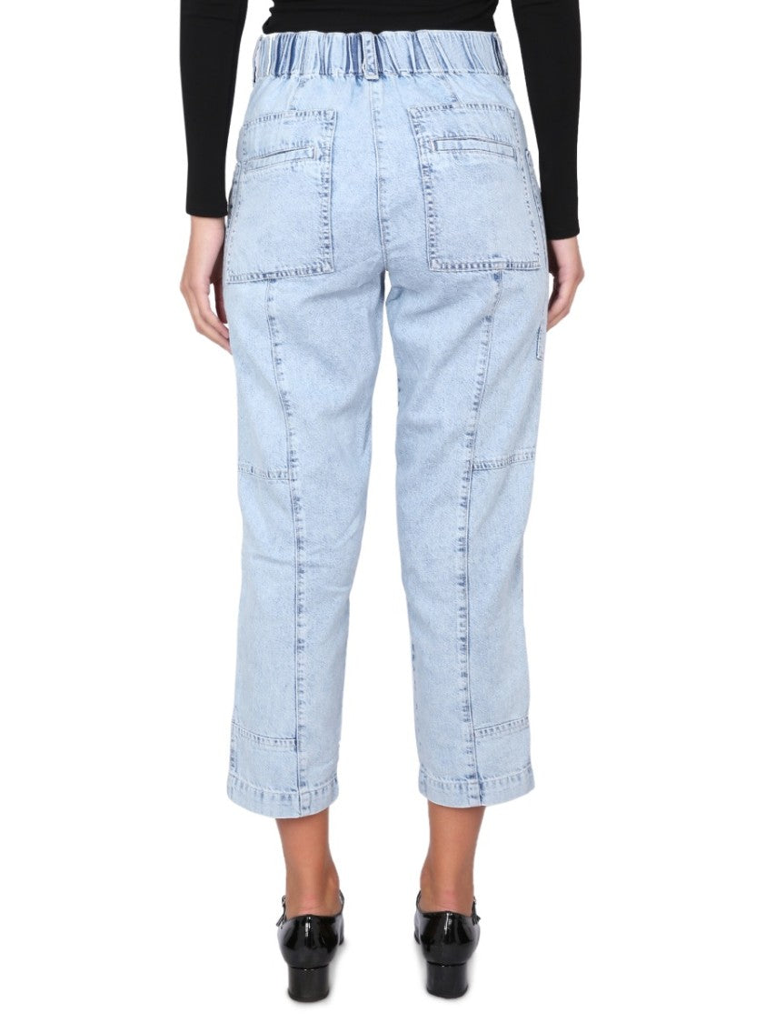 Proenza Schouler X White Label Relaxed Fit Cropped Denim Jeans