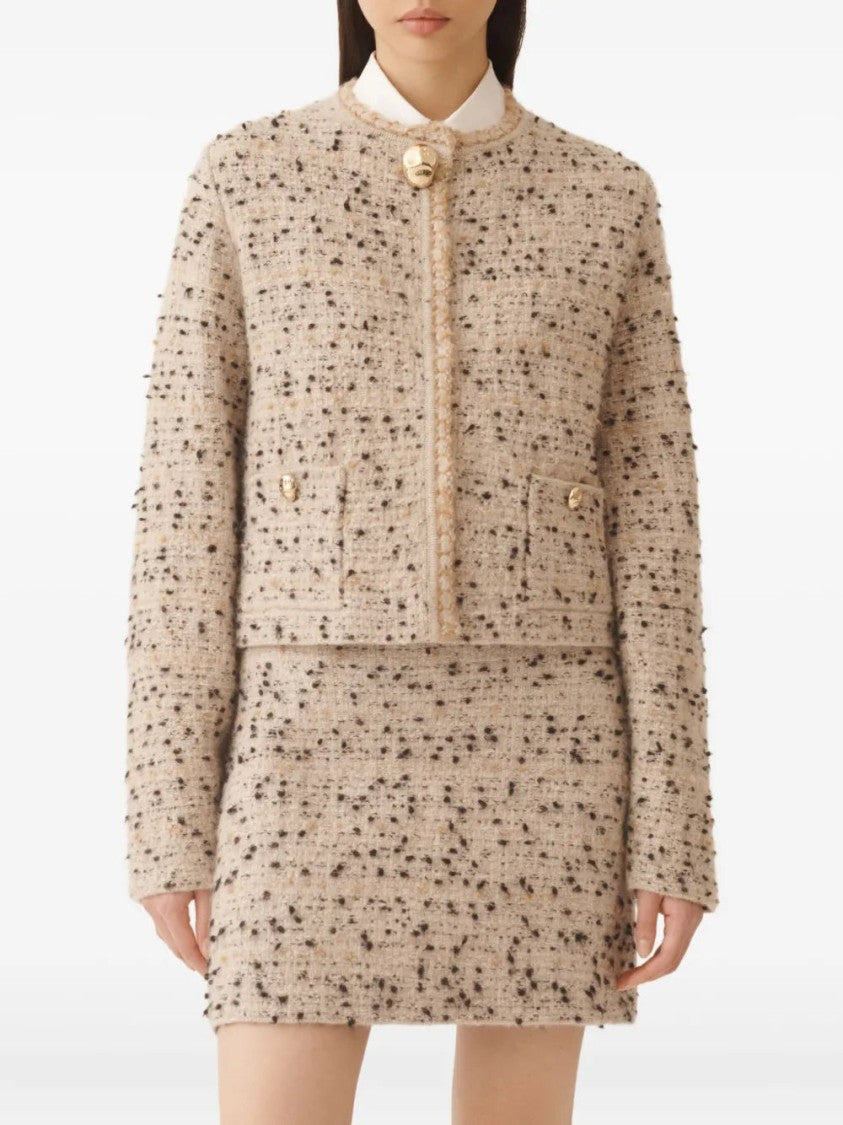 Fabiana Filippi Tweed Gold-Button Jacket