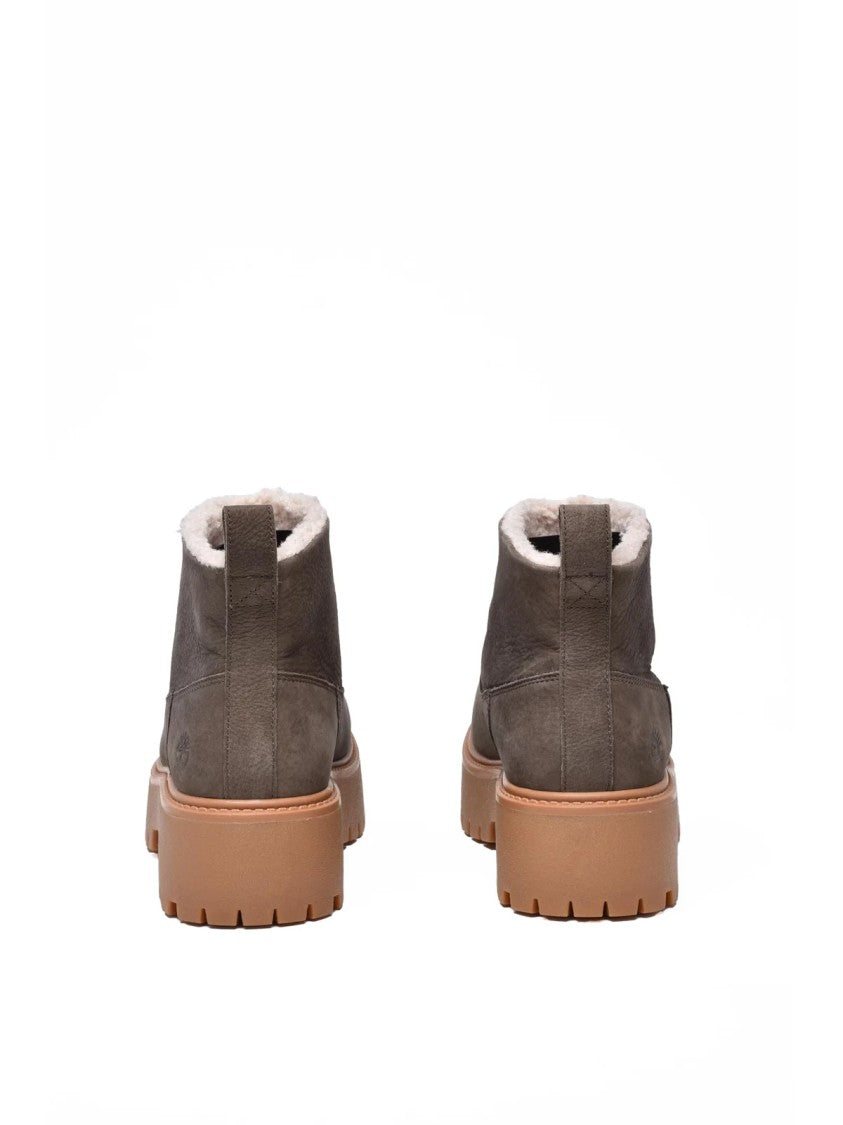 Timberland Turquoise Leather Chunky Ankle Boots