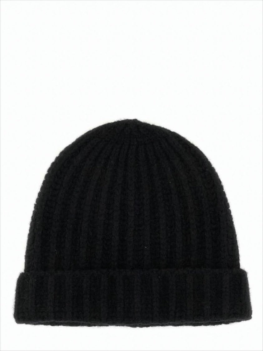 Maison Margiela Ribbed Knit Beanie With Folded Cuff And Snug Fit